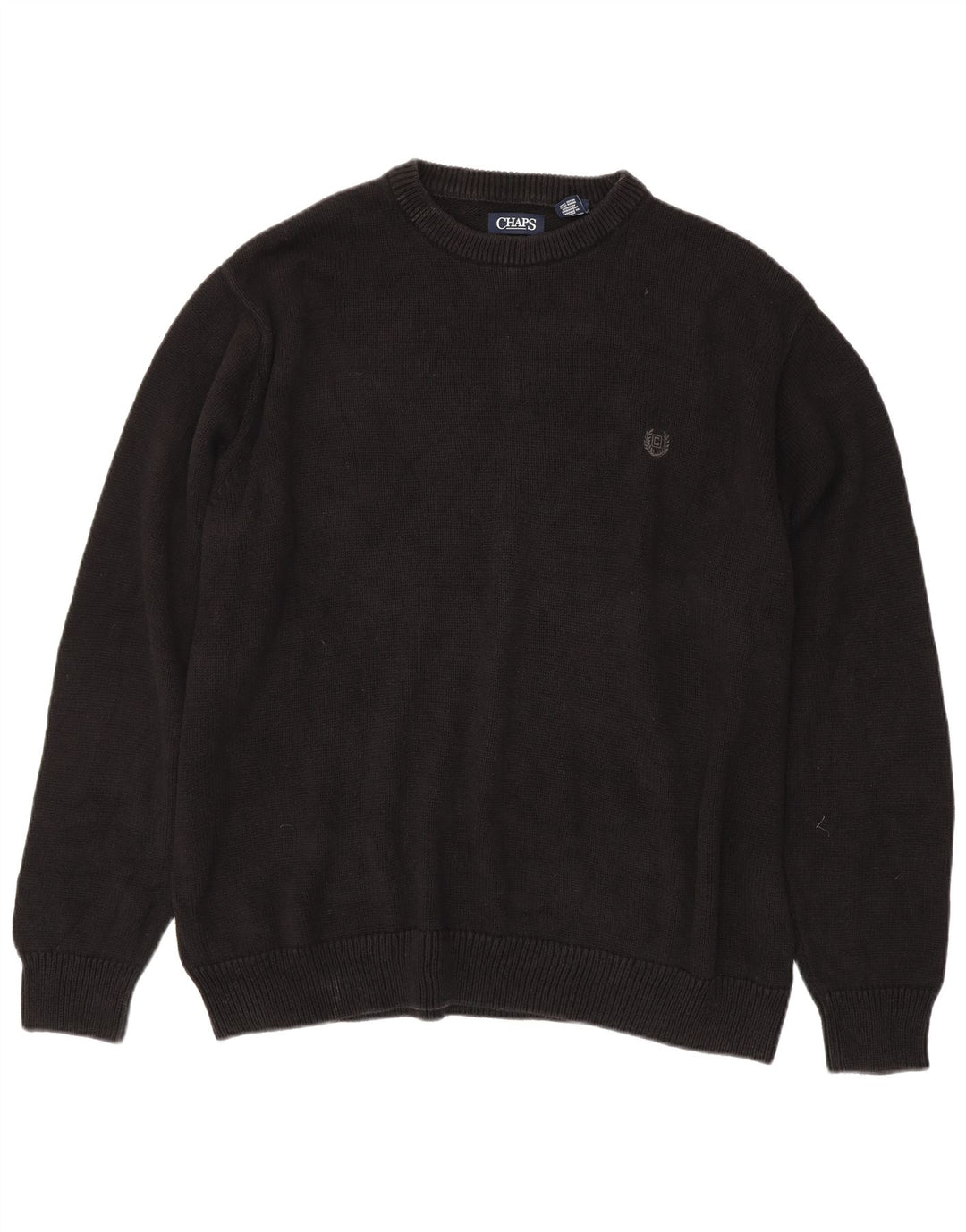 Pulover CHAPS pentru bărbați, cu gât înalt, bumbac negru 3XL