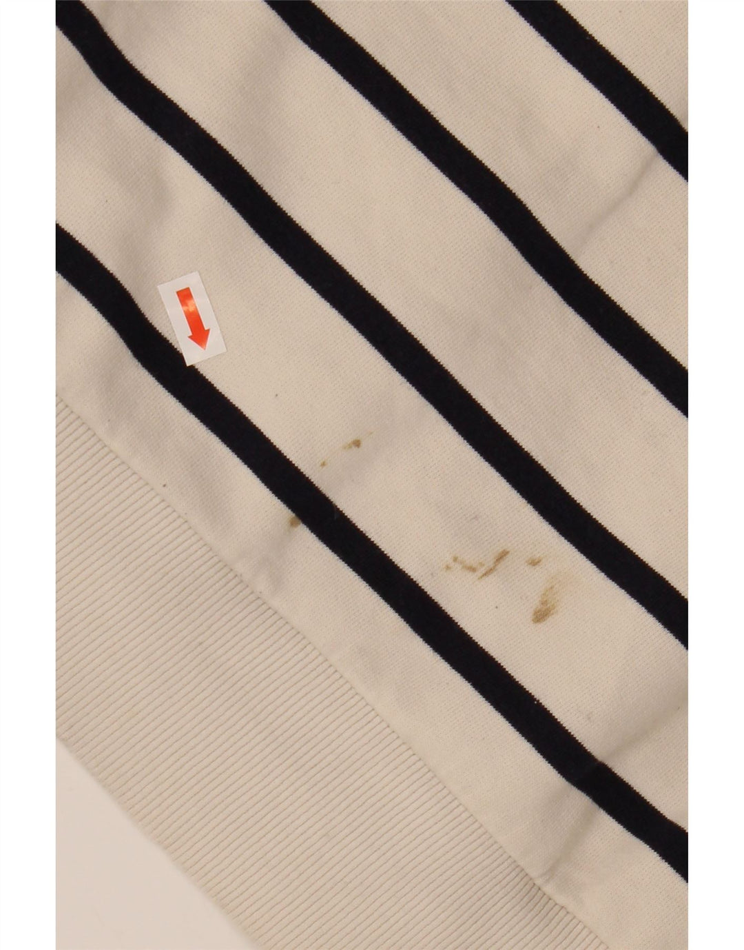 Pulover de hanorac ZARA pentru femei UK 16, mare, cu dungi albe, bumbac