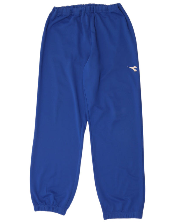 Diadora Mens Tracksuit Trousers Joggers Large Blue Polyester