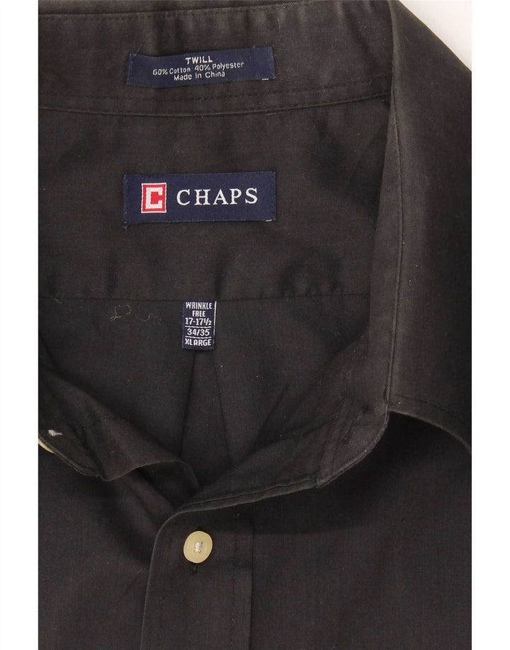 Cămașă pentru bărbați Chaps Mărimea 17 1/2 XL, bumbac negru