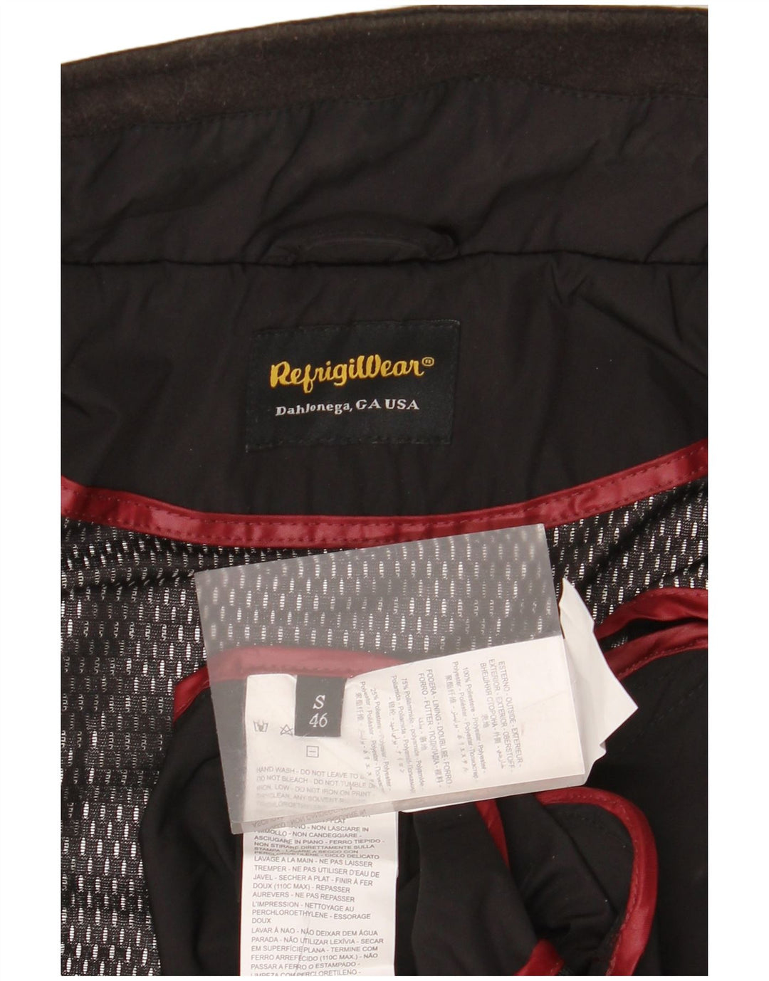 Jachetă Bomber pentru bărbați Refrigiwear EU 46 Poliester negru mic