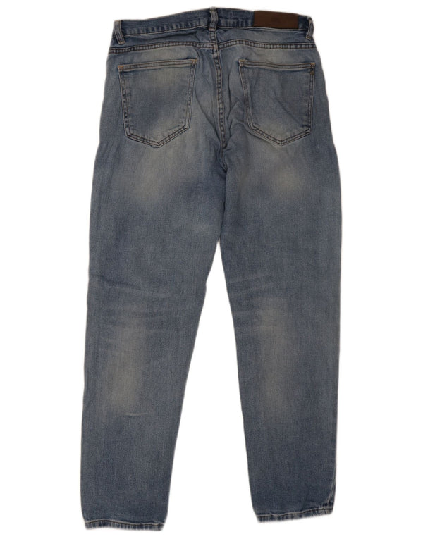Blugi conici pentru bărbați Zara EU 42 Large W32 L30 Blue
