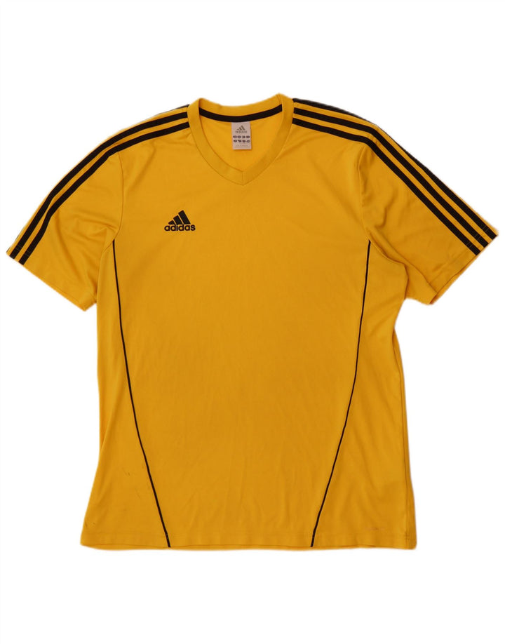 Tricou pentru bărbați Adidas Top mare din poliester galben