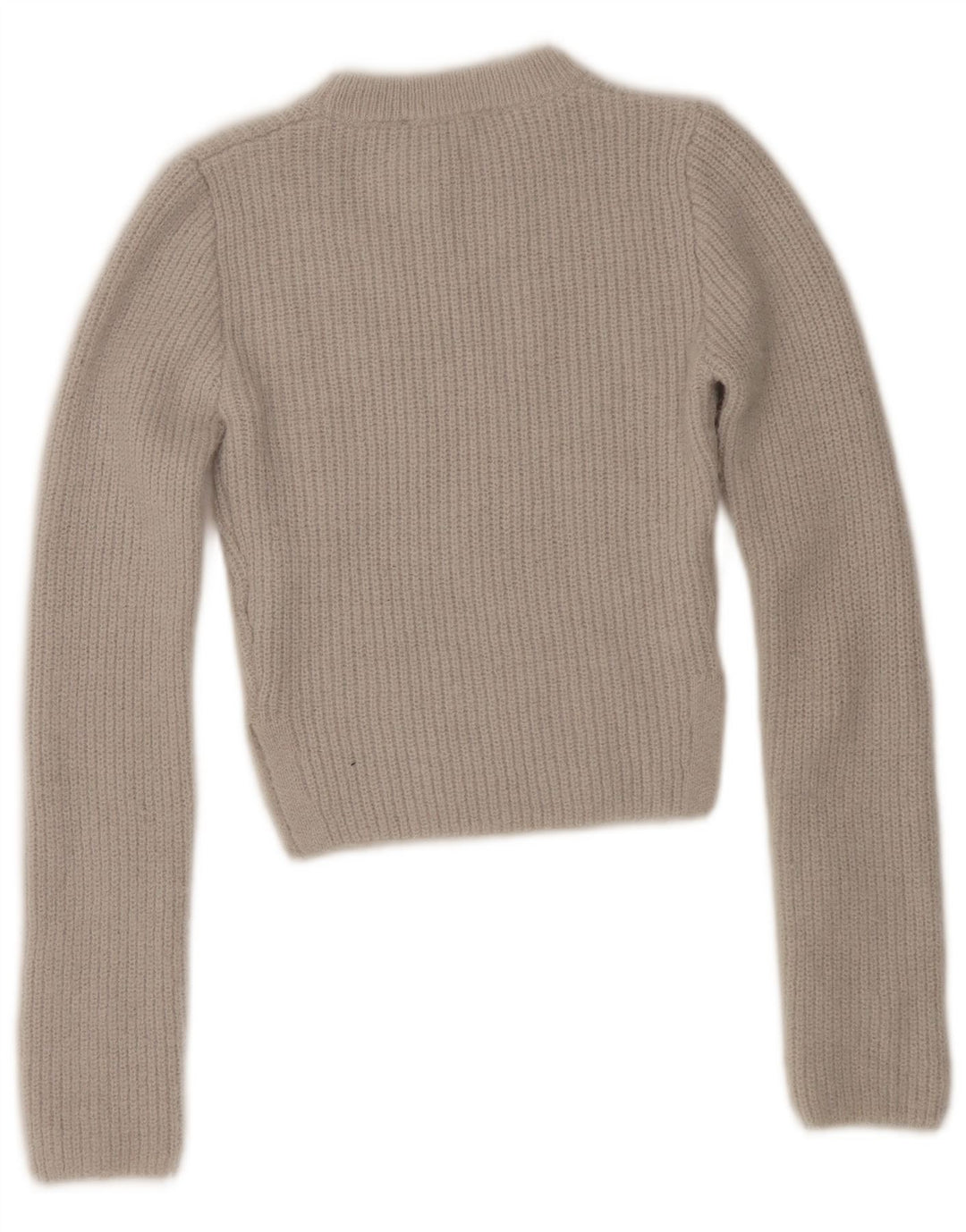 Pulover pentru femei Zara Crop Crew Gate UK 12 Medium Gri Poliester