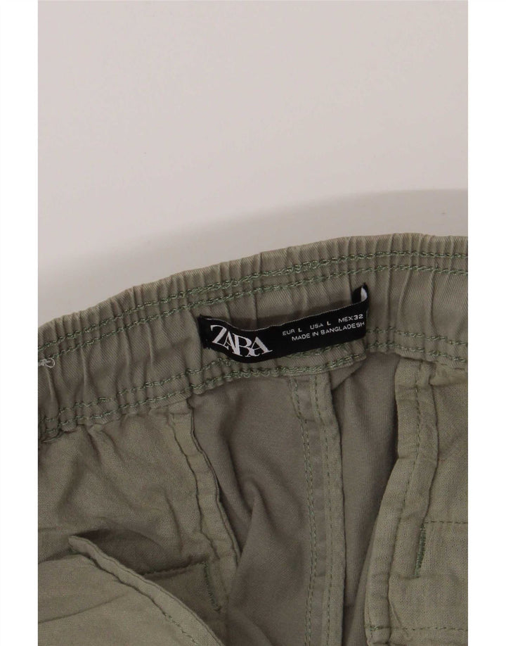Pantaloni scurți chino pentru bărbați Zara, mari W32 kaki