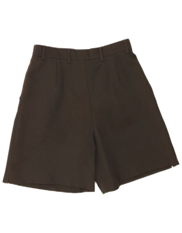 Pantaloni scurți casual vintage pentru femei IT 44 Medium W28 Kaki Lână virgină