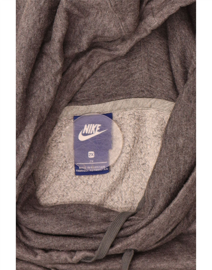 Pulover NIKE pentru bărbați, bumbac gri 2XL