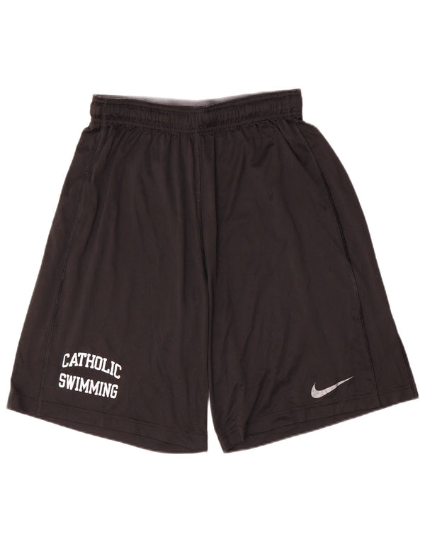 Pantaloni scurți sport Nike Dri Fit Graphic pentru bărbați, poliester mediu negru
