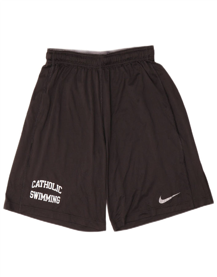 Pantaloni scurți sport Nike Dri Fit Graphic pentru bărbați, poliester mediu negru
