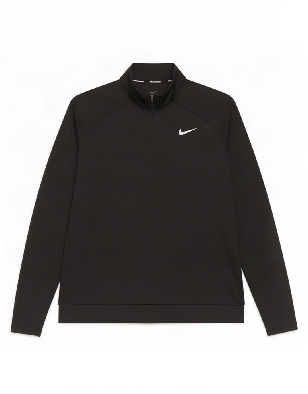 Pulover pentru femei Nike Dri Fit, cu fermoar și gât, UK 16, mare, negru, poliester