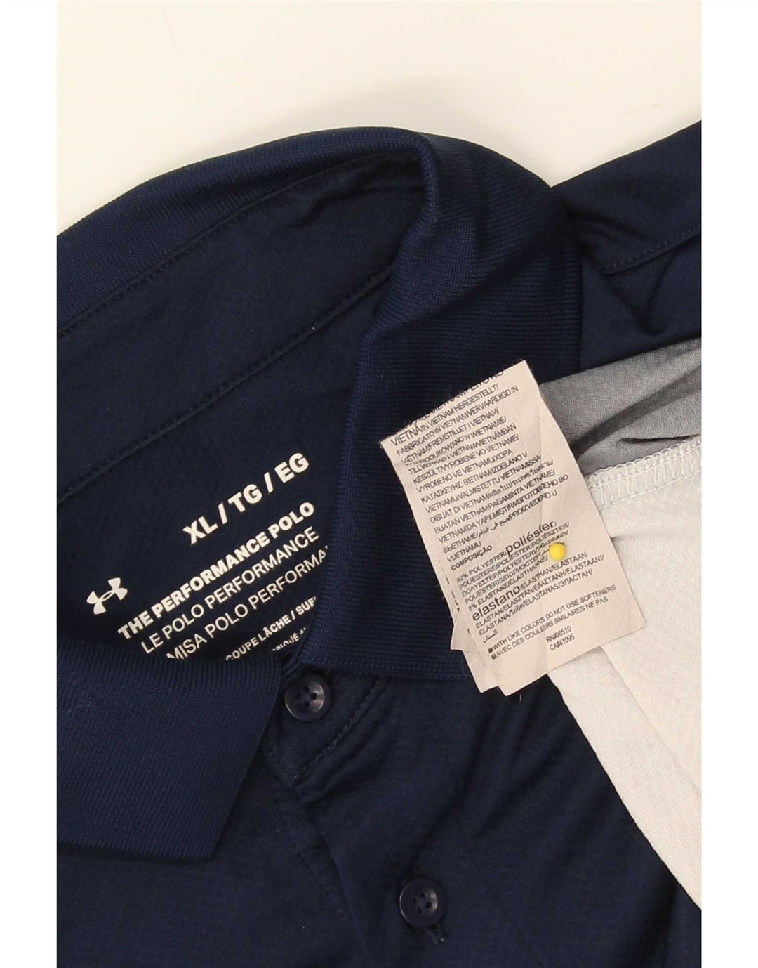 Tricou polo pentru bărbați Under Armour XL, albastru bleumarin, elastan