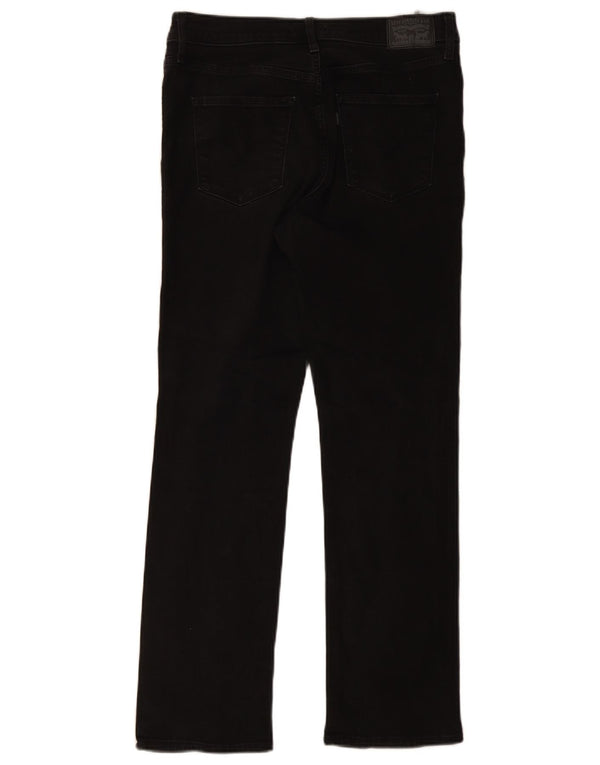 Blugi drepți modelați 314 Levi's pentru femei W31 L30 bumbac negru