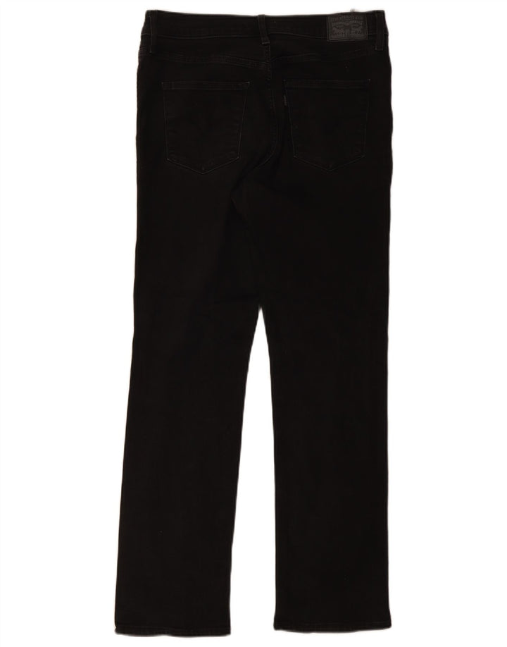 Blugi drepți modelați 314 Levi's pentru femei W31 L30 bumbac negru