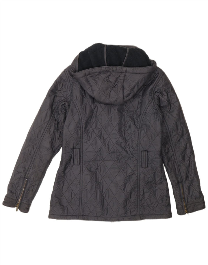 Jachetă matlasată cu glugă Barbour pentru femei UK 10 Small Gri Poliamidă