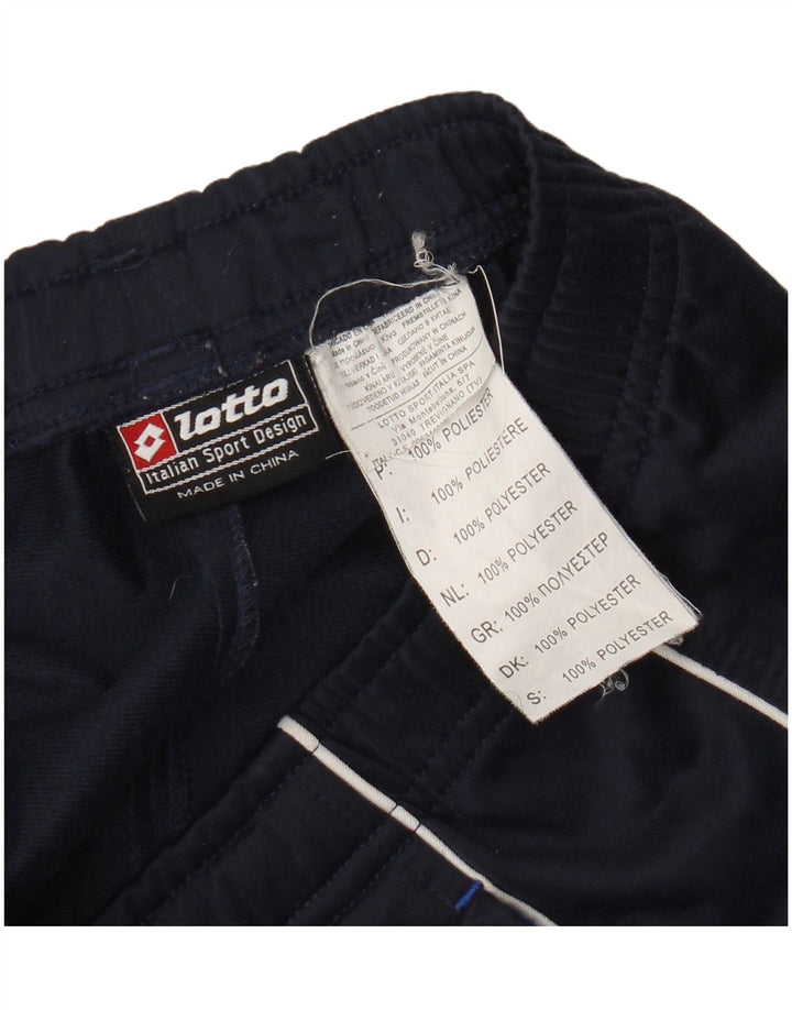 Pantaloni de trening grafic Lotto pentru bărbați, medii, bleumarin, bloc de culoare