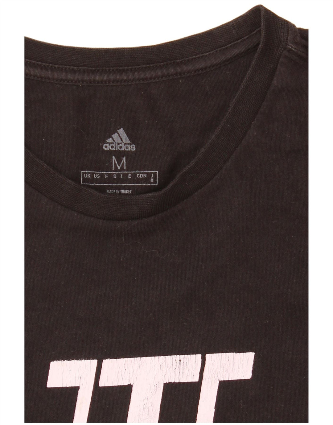 Tricou grafic pentru bărbați Adidas Top Mediu Negru