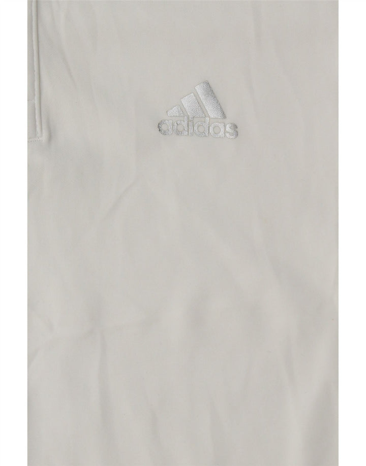 Tricou polo Adidas Climalite pentru bărbați, alb mic