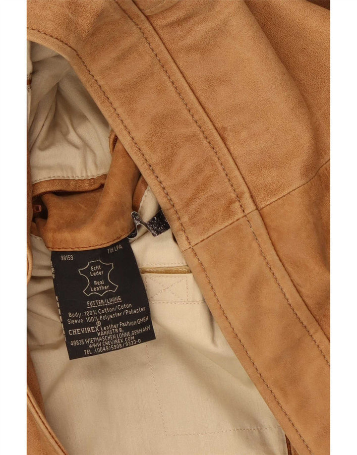 Jachetă de piele pentru bărbați Chevirex IT 56 3XL maro