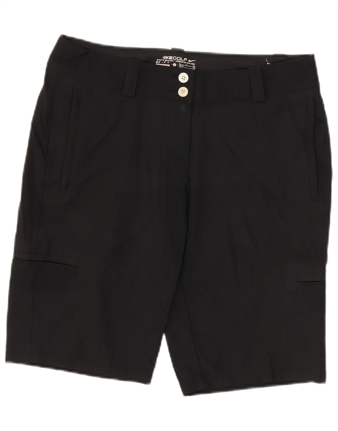 Pantaloni scurti de golf cargo NIKE pentru femei UK 10 Small W30 Poliester negru