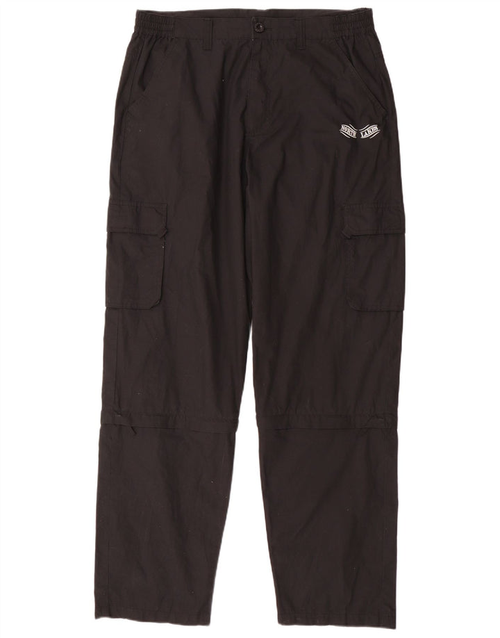Pantaloni cargo drepți pentru bărbați TOPTEX IT 52 XL W36 L33 bumbac negru