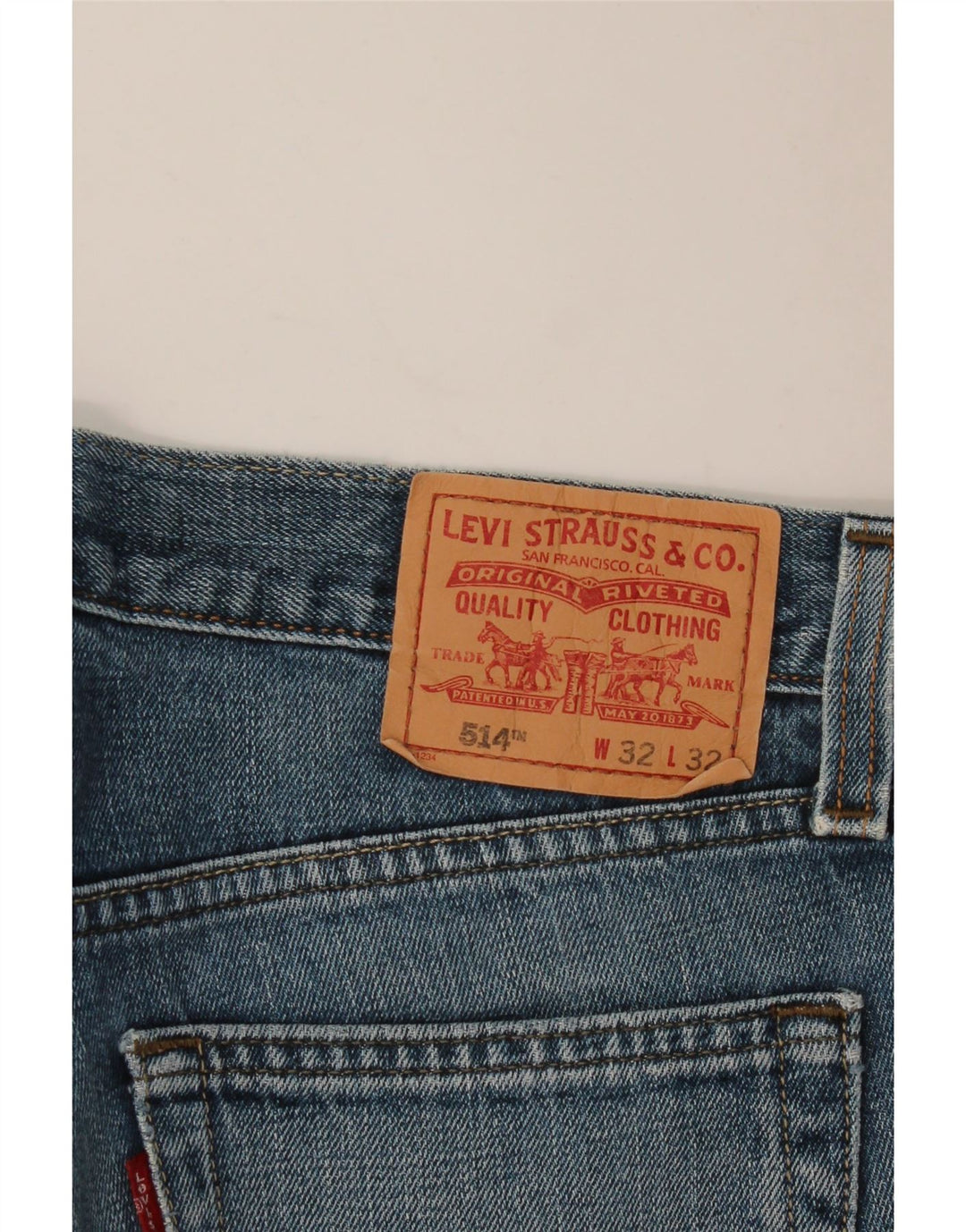 LEVI'S Blugi 514 Slim Straight pentru bărbați W32 L32 Bumbac albastru