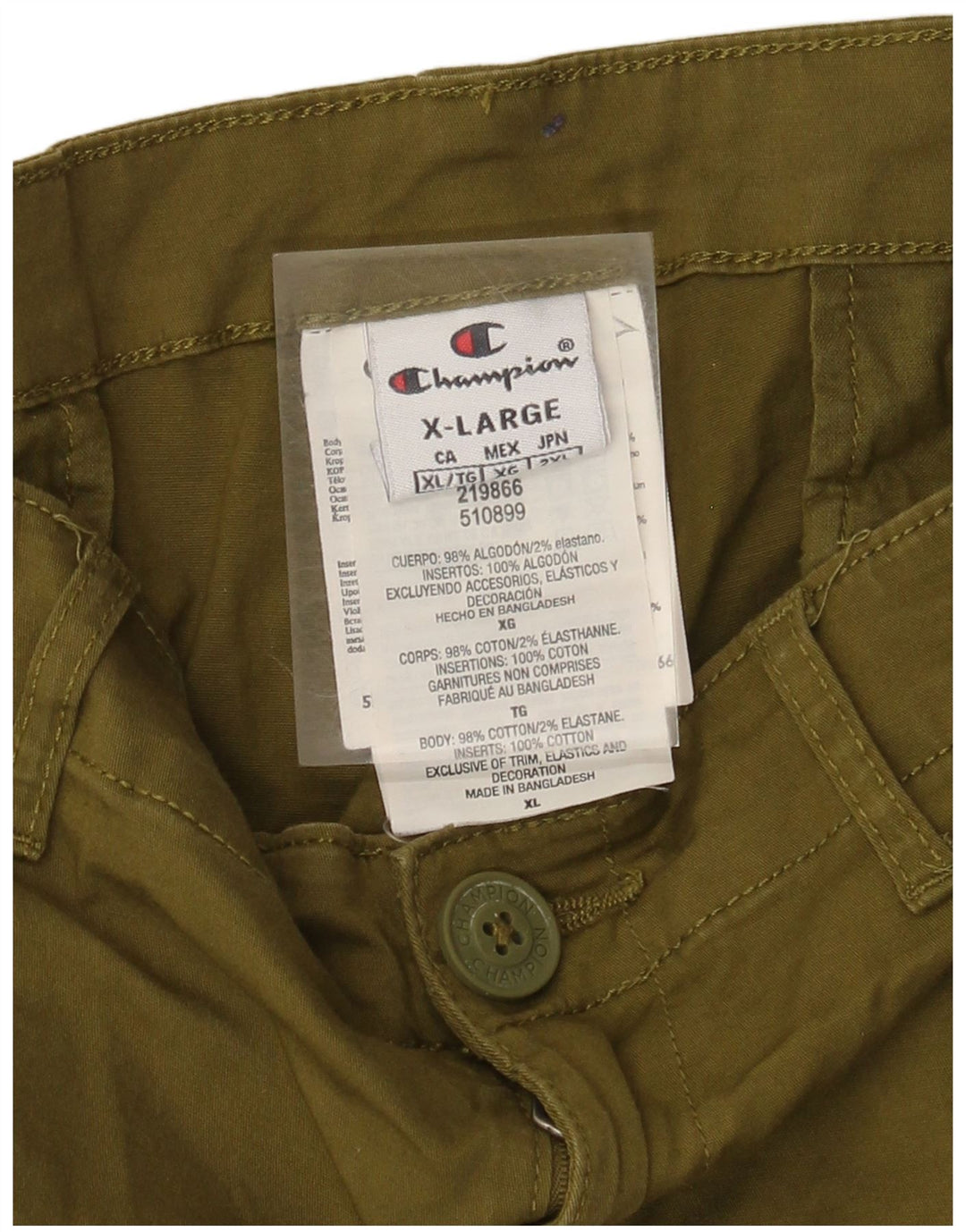 Pantaloni scurți pentru bărbați Champion Cargo XL W38 Kaki Bumbac