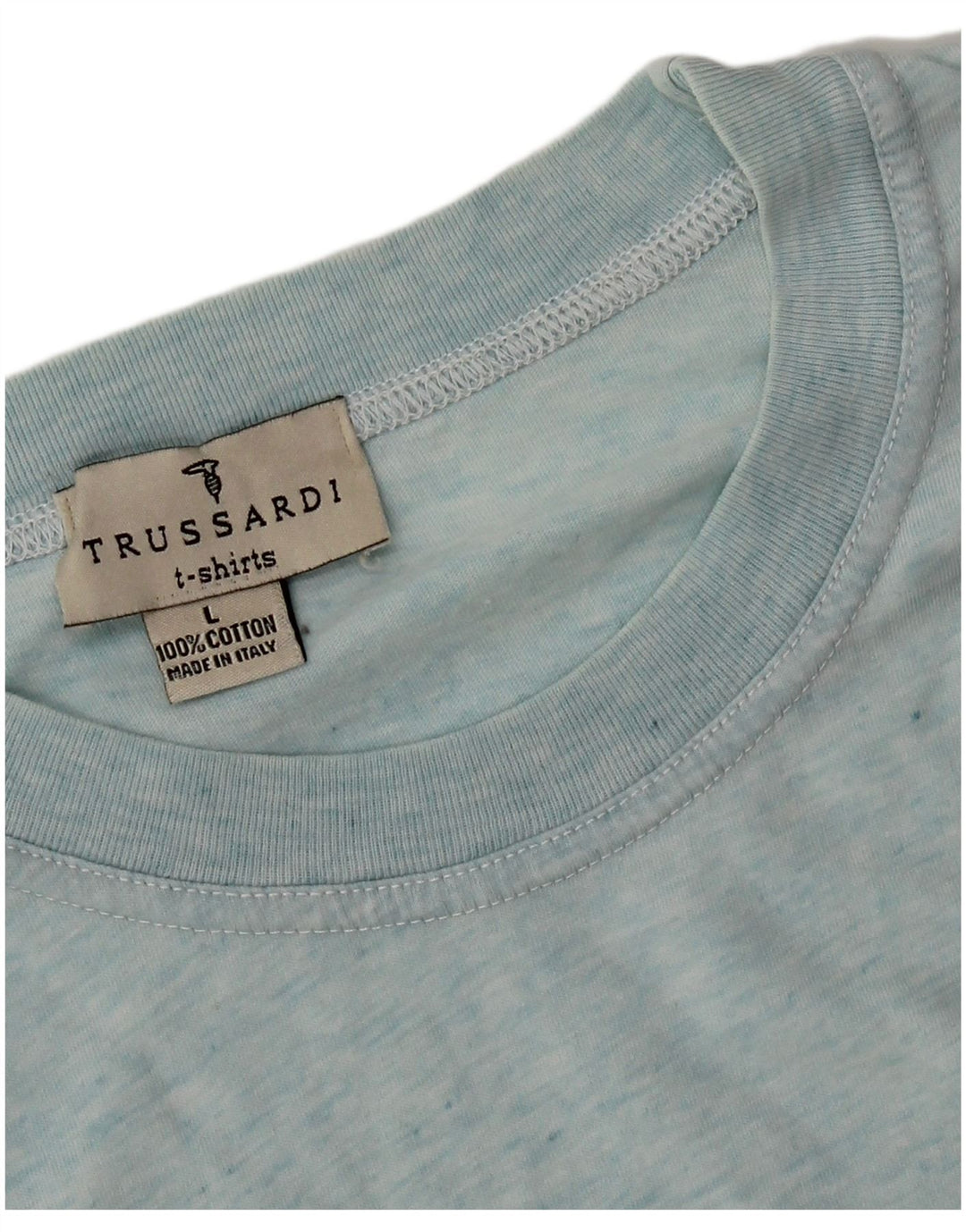 Tricou Trussardi pentru bărbați Top mare, albastru, bumbac