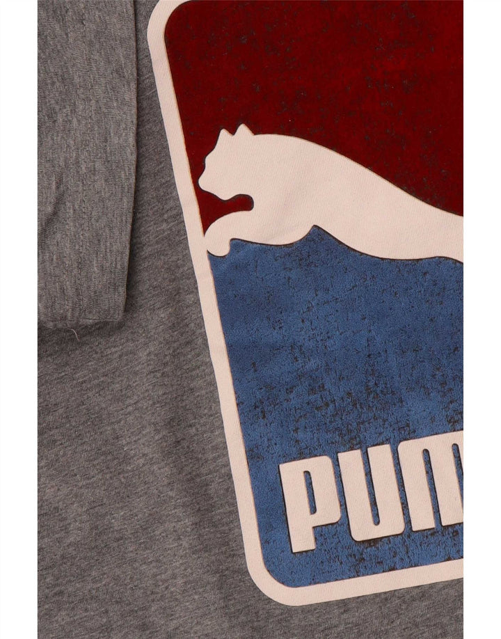 Tricou grafic Puma pentru bărbați Top mare gri