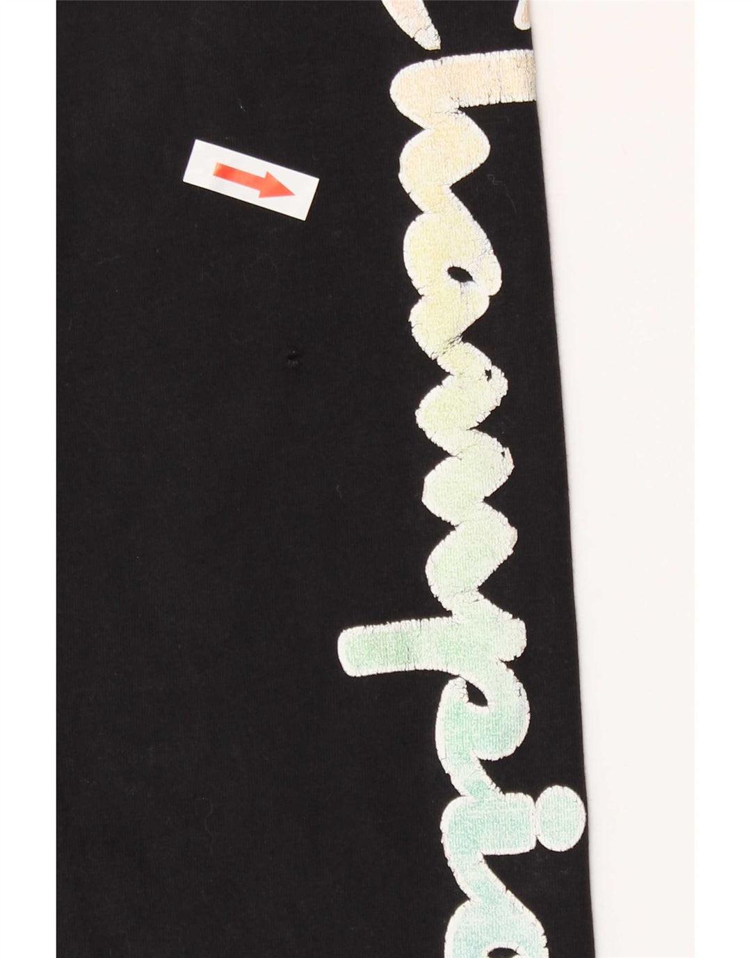 Leggings grafic Champion pentru femei UK 12 Medium Black