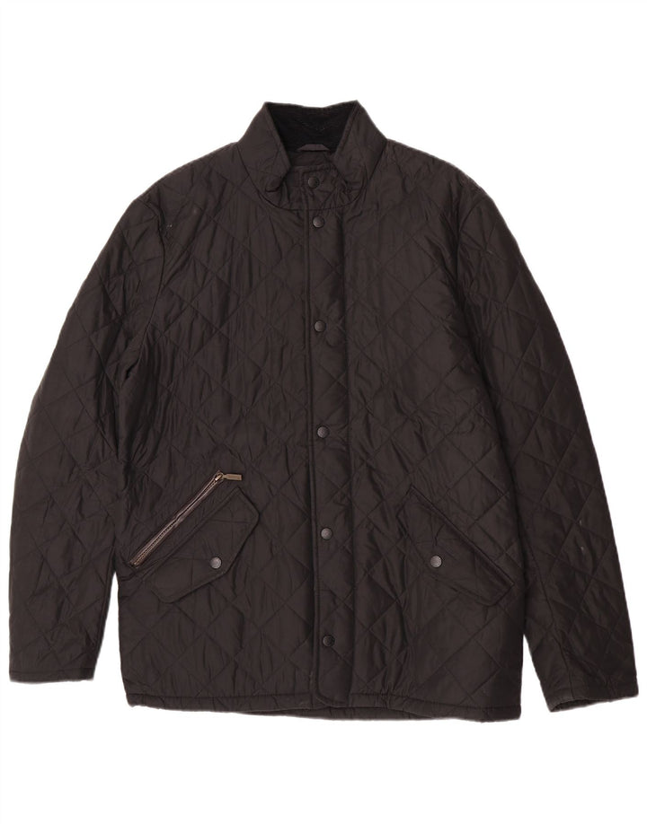 Jachetă matlasată pentru bărbați Barbour UK 38 Poliester mediu negru