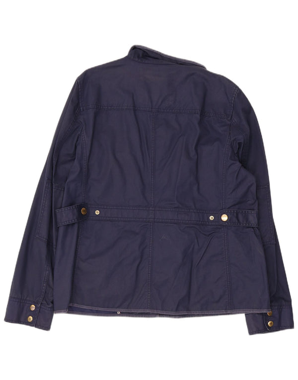 Jachetă utilitare pentru femei J. Crew UK 18 XL bumbac bleumarin