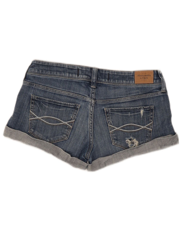 Abercrombie & Fitch Pantaloni scurți din denim învechit pentru femei W25 XS Bumbac albastru