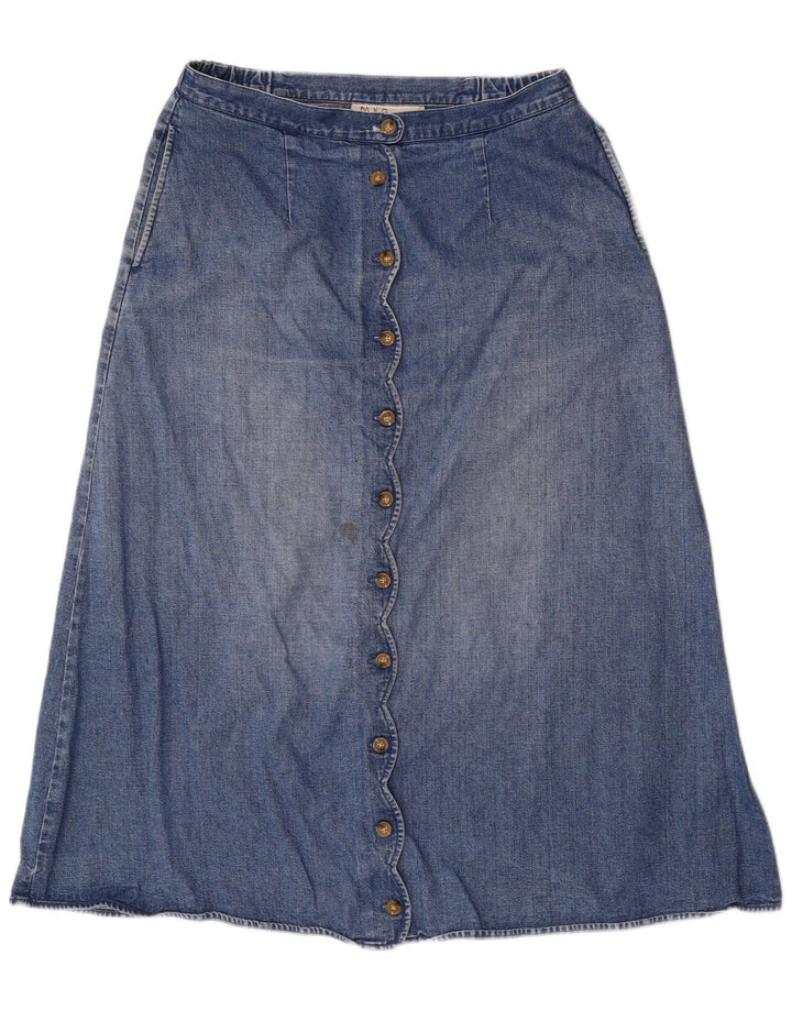 Fusta de blugi pentru femei Orvis US 12 Large W32 Blue Bumbac