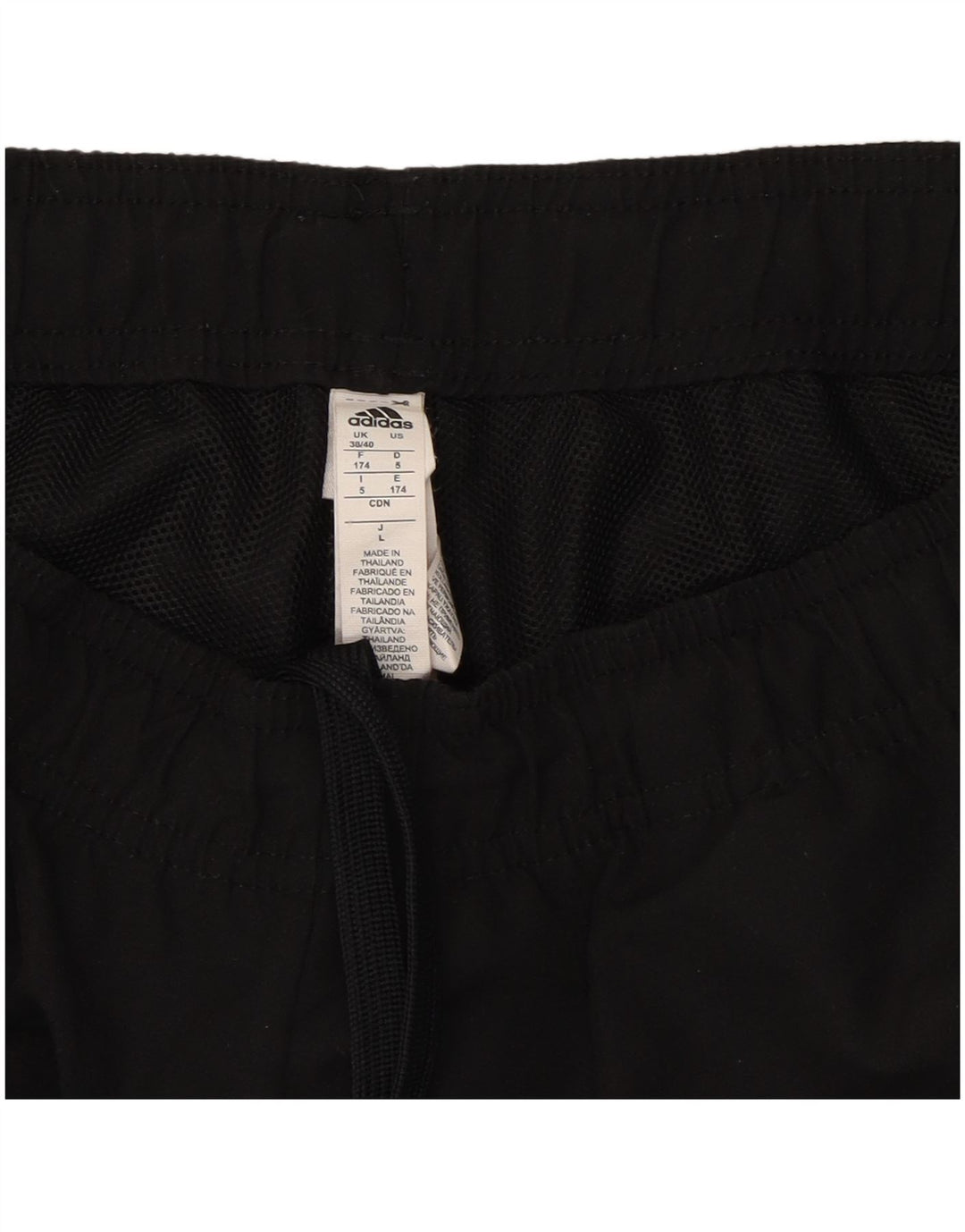 ADIDAS Mens Tracksuit Trousers Joggers UK 38/40 Medium  Black Polyester
