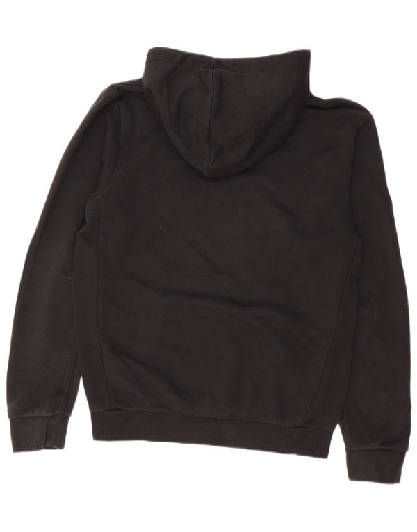 Adidas Mens Graphic Hoodie Jumper Small Black Cotton