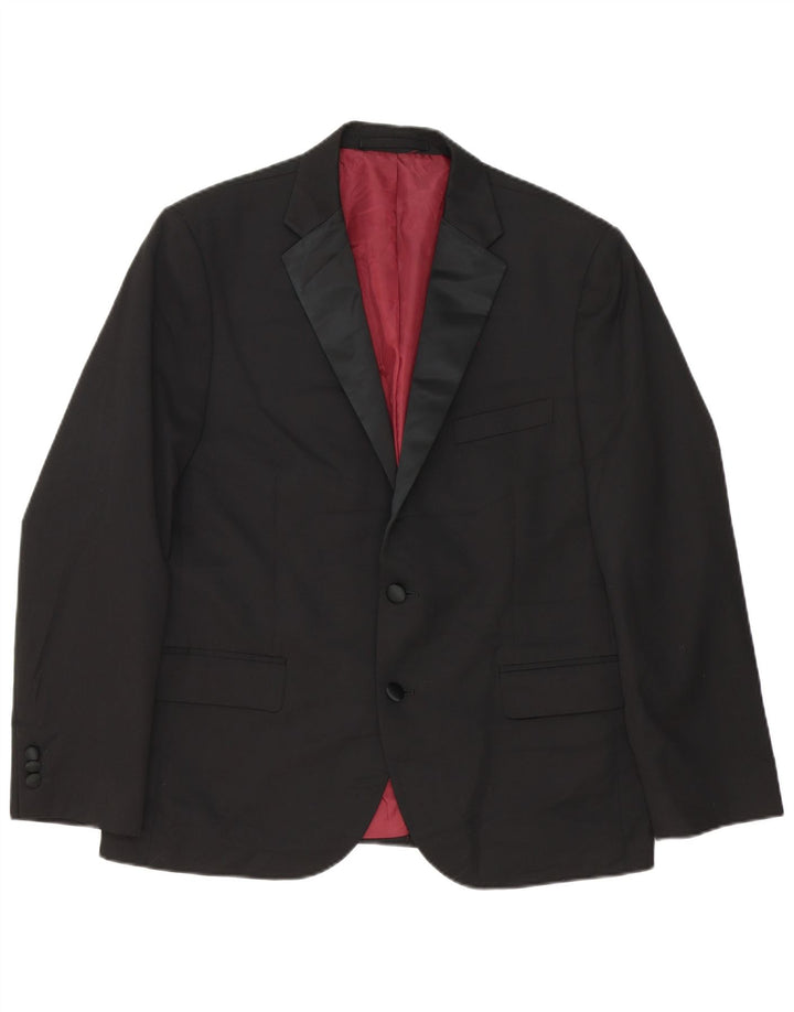 Jachetă pentru bărbați Marks & Spencer Tailored Fit, cu 2 nasturi, UK 42 Large Black