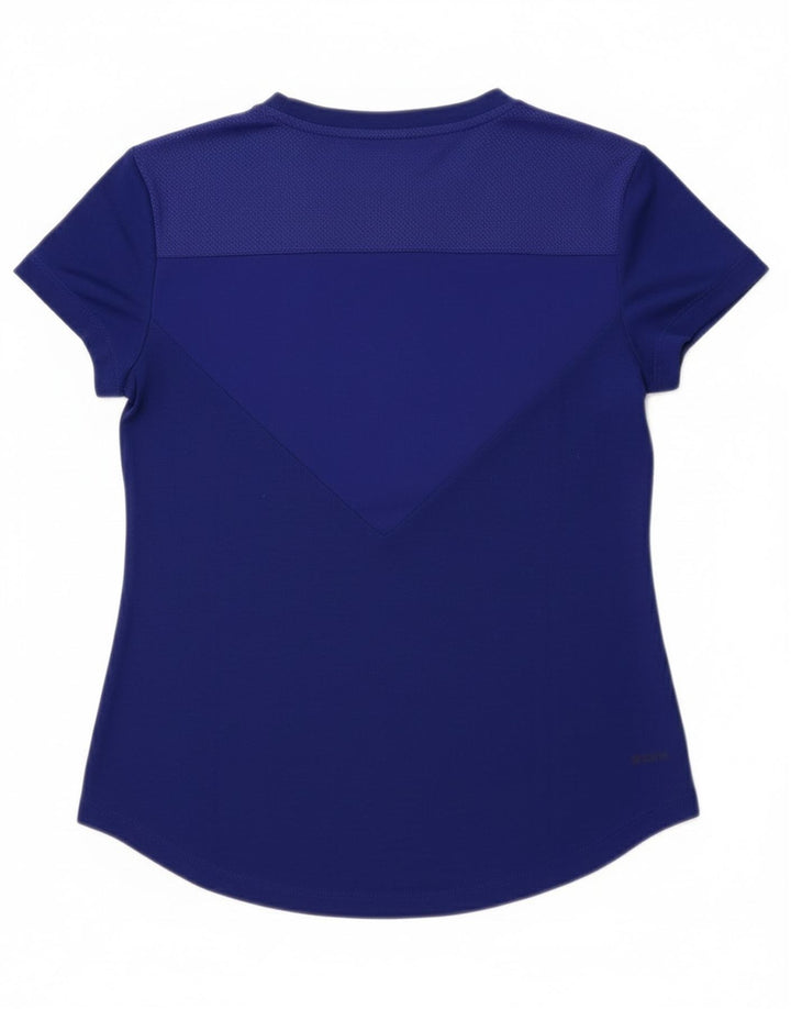 Tricou pentru femei Adidas Crop Top UK 8/10 Small Bleumarin Poliester