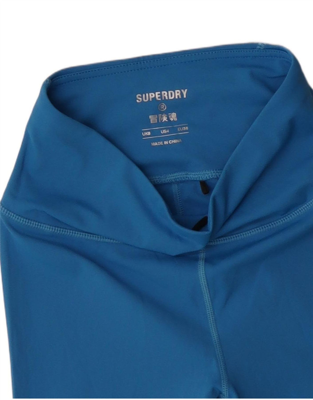 Leggings crop grafic Superdry pentru femei UK 8 Small Blue Poliester