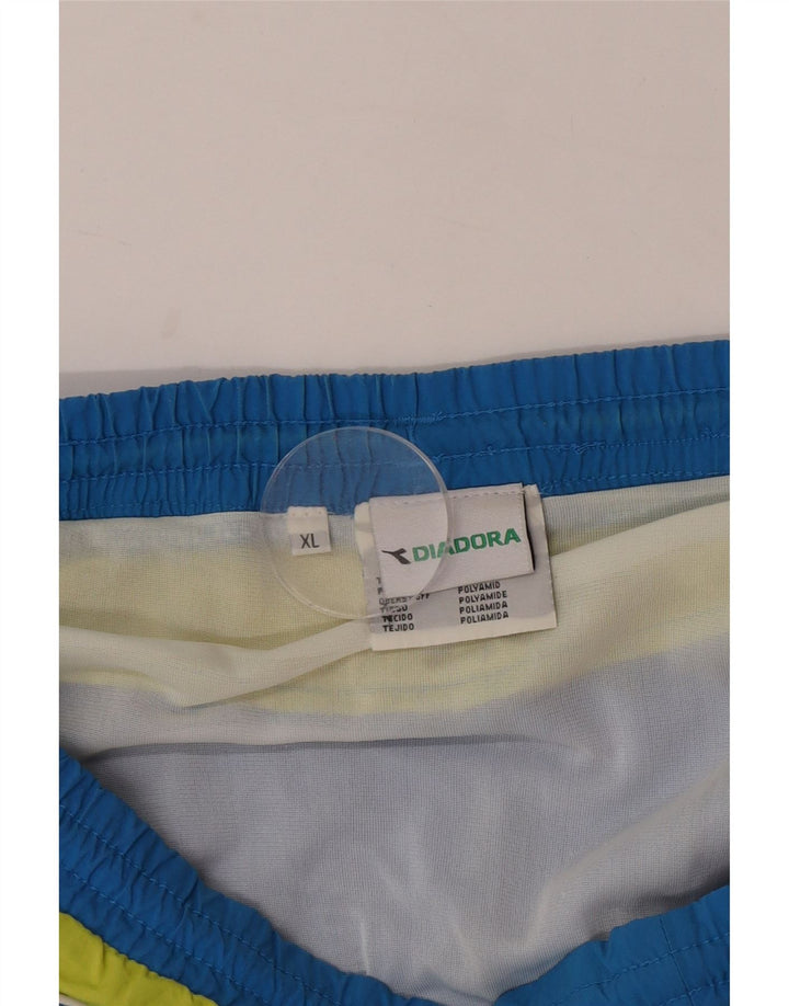 Pantaloni scurți de înot Diadora pentru bărbați XL, albastru, poliester color bloc