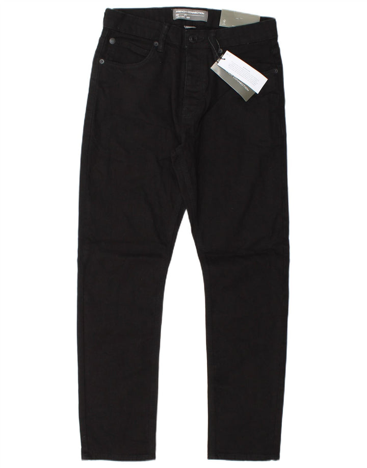 Blugi slim pentru bărbați French Connection W30 L30 bumbac negru
