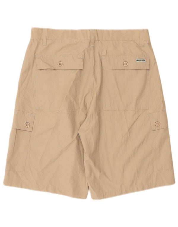 Pantaloni scurti cargo vintage pentru bărbați IT 48 Medium W32 Bej