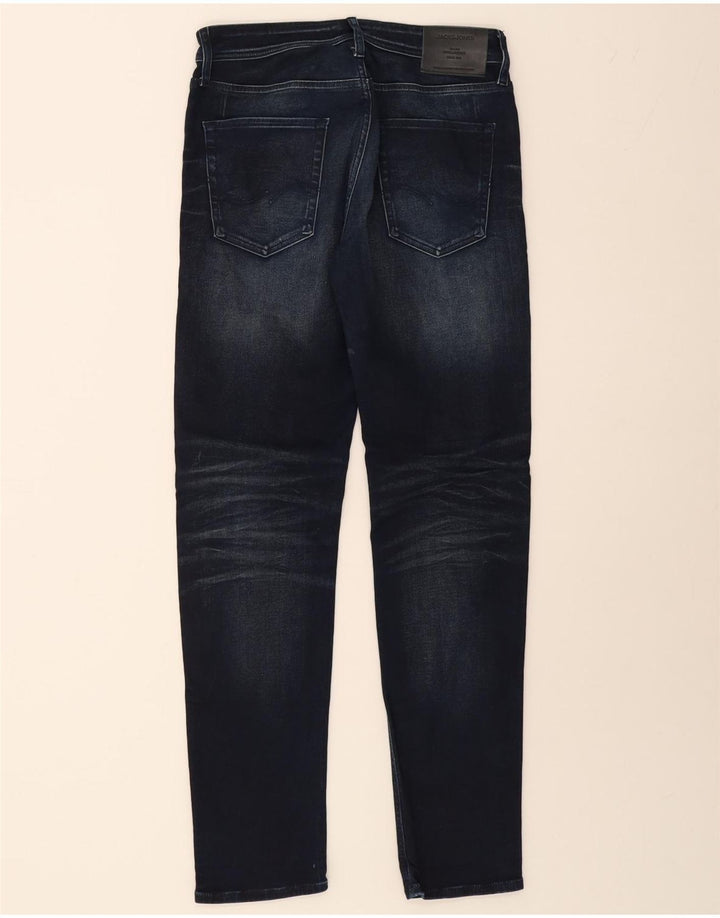 JACK & JONES Mens Slim Jeans W29 L31 Navy Blue Cotton Vintage Jack & Jones and Second-Hand Jack & Jones from Messina Hembry 