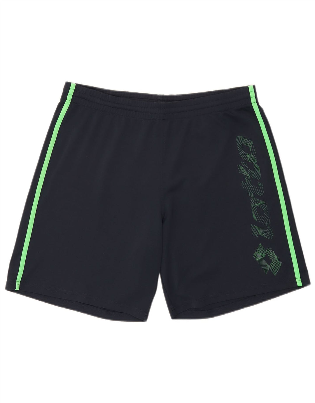 Pantaloni scurți sport grafic Lotto pentru bărbați, medii, albastru marin, blocuri de culoare