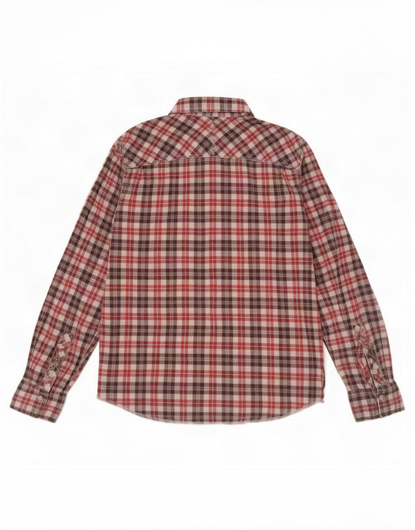 Cămașă de flanel pentru bărbați Tommy Hilfiger, bumbac cu carouri roșii mari