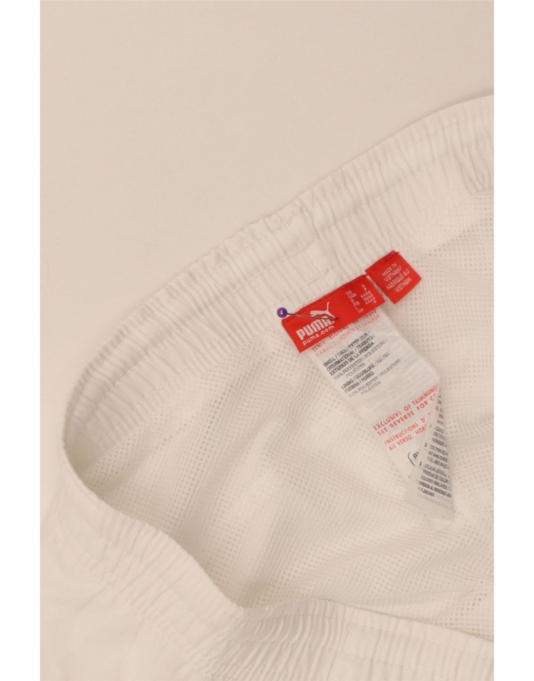 Pantaloni scurti sport Puma Graphic Bermuda pentru bărbați, poliester, alb, mic