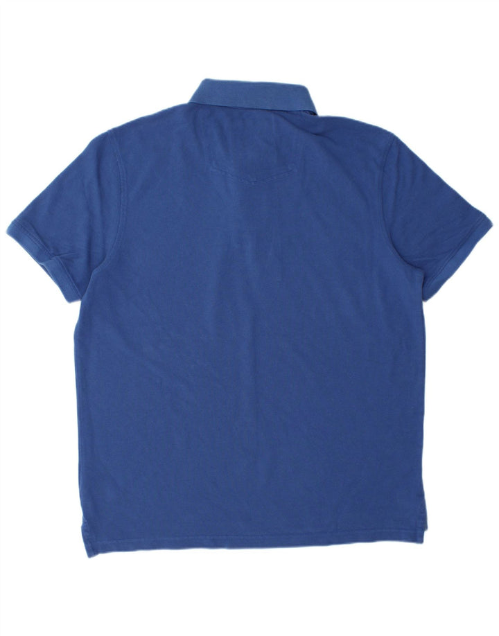 Tricou polo pentru bărbați Fat Face XL, bumbac albastru