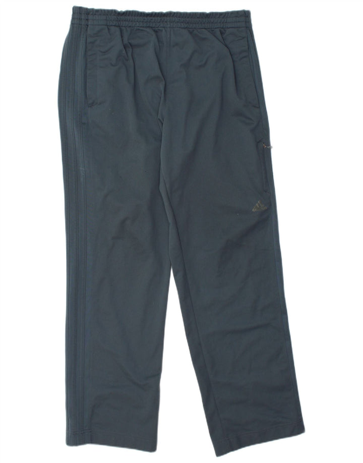 ADIDAS Mens Tracksuit Trousers Large  Blue Polyester