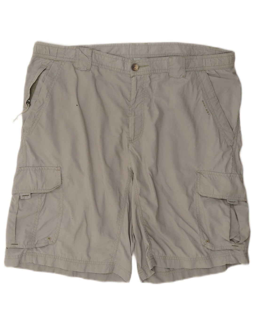 Pantaloni scurți Columbia Titanium Cargo pentru bărbați, mari W36, poliamidă gri
