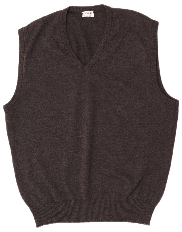 Marz Mens Vest Tank Top EU 54 Lână mare gri