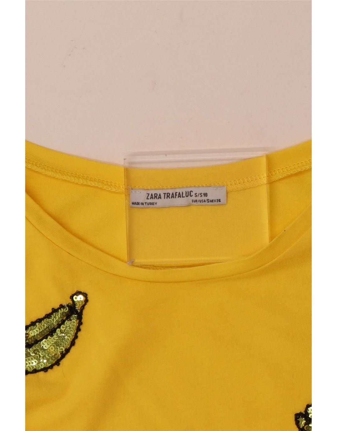Tricou pentru femei Zara UK 10 Small Yellow